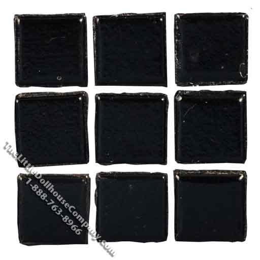 (image for) Miniature Black Glass Mosaic Tile Sheet (Discontinued)