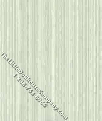 (image for) Miniature Princess Stripe Green Wallpaper for Dollhouses