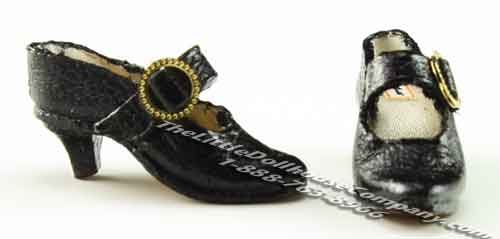 (image for) Miniature Leather Ladies Shoes by Judith Blondell for Dollhouses