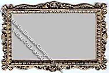 (image for) Miniature Large Framed Mirror for Dollhouses