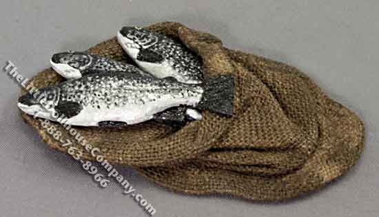 (image for) Miniature Sack of Fresh Fish for Dollhouses