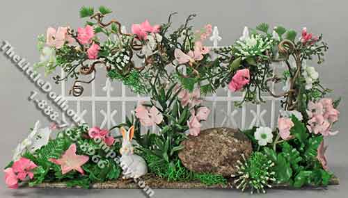 (image for) Miniature White Dressed Spring Fence - Mini Creations by Judy