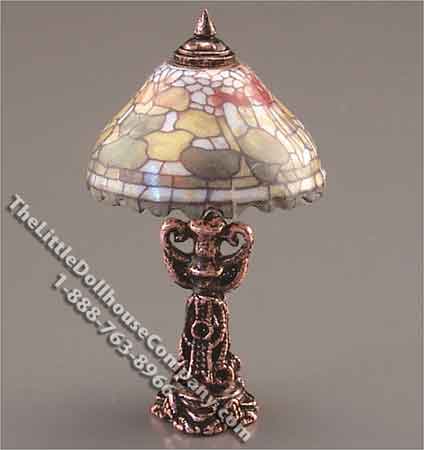(image for) Dollhouse Scale Model Non-Functional Fruit Shade Table Lamp