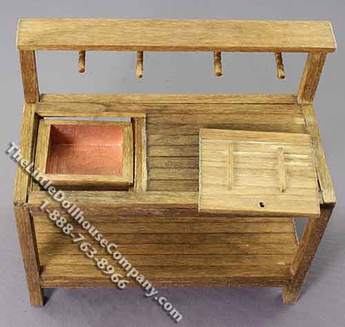 (image for) Miniature Potting Workbench for Dollhouses