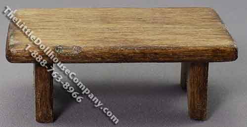 (image for) Miniature Rustic Bench for Dollhouses