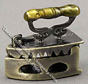 (image for) Miniature Coal Heated 19th Century Iron for Dollhouses
