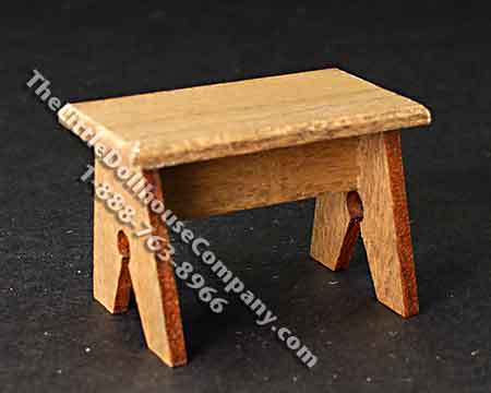 (image for) Miniature Wooden Stool for Dollhouses