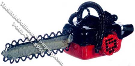 (image for) Dollhouse Scale Model Resin Chainsaw