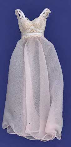 (image for) Miniature Pink Long Night Gown for Dollhouses