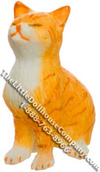 (image for) Dollhouse Scale Model Dreaming Orange Striped Cat