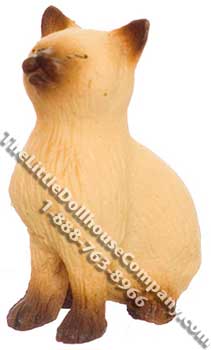 (image for) Dollhouse Scale Model Dreaming Siamese Cat