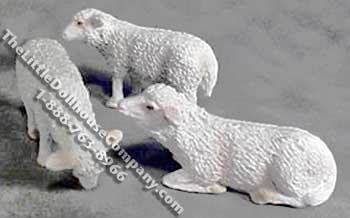 (image for) Dollhouse 1/2 Scale Model Sheep 1/pk