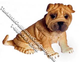 (image for) Dollhouse Scale Model Shar Pei Dog