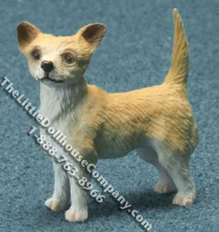 (image for) Dollhouse Scale Model Chihuahua Dog Standing