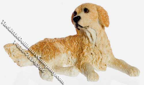 (image for) Dollhouse Scale Model Golden Retriever
