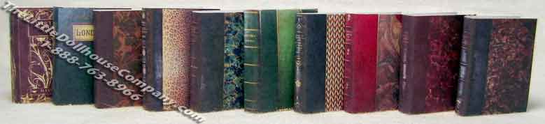 (image for) Miniature Reproduction Antique Books for Dollhouses