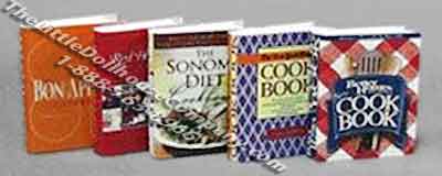 (image for) Miniature Reproduction Cook Books Set 1 for Dollhouses