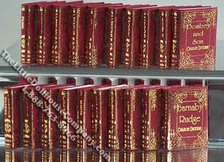 (image for) Miniature Reproduction Charles Dickens Books for Dollhouses