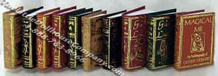 (image for) Miniature Reproduction Second Year Hogwarts Books for Dollhouses