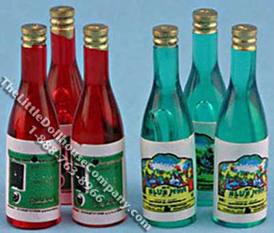 (image for) Dollhouse Scale Model Wine Bottles Set