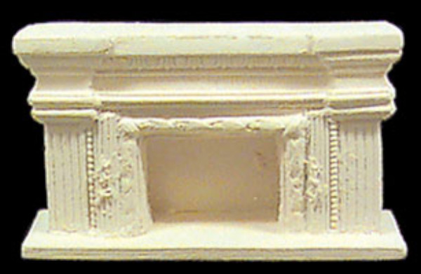 (image for) 1/2 Scale Resin Paintable Fireplace for Dollhouses