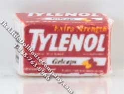 (image for) Miniature Replica Box of Pain Relief Medicine for Dollhouses