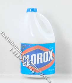 (image for) Miniature Replica Bottle of Bleach for Dollhouses