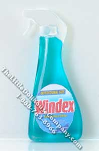 (image for) Miniature Replica Bottle of Window Cleaner for Dollhouses
