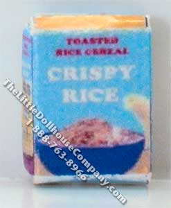 (image for) 1:24 Scale Dollhouse Model Box of Crispy Rice Cereal