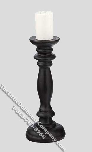(image for) Miniature Tall Resin Candle Holder for Dollhouses