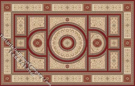 (image for) Dollhouse Scale Model Neoclassic Rug