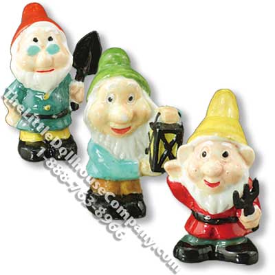 (image for) Miniature Garden Gnomes for Dollhouses (3/pack)