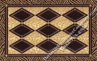 (image for) Miniature Safari Carpet for Dollhouses