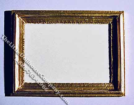(image for) Miniature Gold Coloured Rectangular Framed Mirror