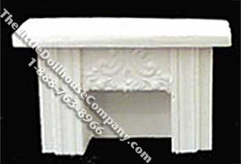 (image for) 1/2 Scale Resin Paintable Fireplace for Dollhouses