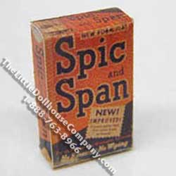 (image for) Miniature Replica Box of Spic and Span for Dollhouses