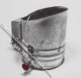 (image for) Miniature Tin Flour Sifter for Dollhouses